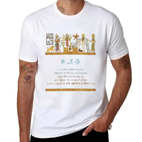 Enki heren T-shirt van katoen met grappige en persoonlijke print