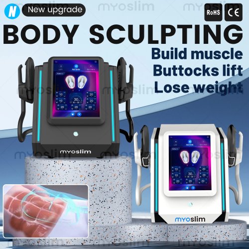 Mesin Body Sculpting RF MYOslim EMS Baru - Alat Pijat Pelangsing Elektromagnetik untuk Mengurangi Lemak dan Merangsang Otot