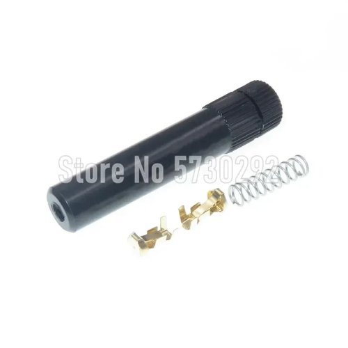 Hộp cầu chì thủy tinh loại vít BX3014 chịu nhiệt độ cao màu đen có lò xo và dây điện đầu nối