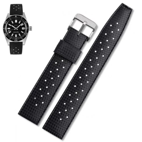 Pulseira de borracha Tropic 20mm/22mm para Seiko/nova, à prova de água, desportiva, para Samsung Galaxy Watch 42/46mm