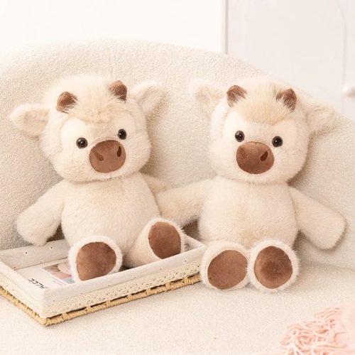 Mainan Boneka Sapi Highland Lucu 45cm - Boneka Hewan Lembut dan Nyaman untuk Dipeluk
