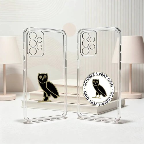Funda transparente de silicona Drake OVO Owl para Samsung S25/S24/S21/S22/S23/S30/Ultra/S20/Plus/Fe Regalo