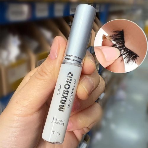 Pegamento de Pestañas 7G de larga duración, súper fuerte, impermeable, aspecto natural, no irritante, secado rápido con aplicador para pestañas DIY