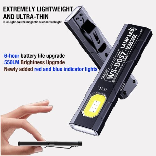 Lampe de travail multifonction LED magnétique petite portable rechargeable super lumineuse lampe de maintenance lampe torche