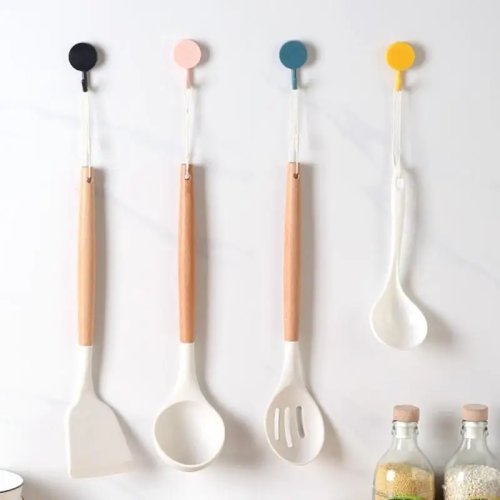 Zelfklevende haak voor aan de muur, zonder boren, waterdicht, voor handdoeken, sleutels, badkamer en keuken decoratie