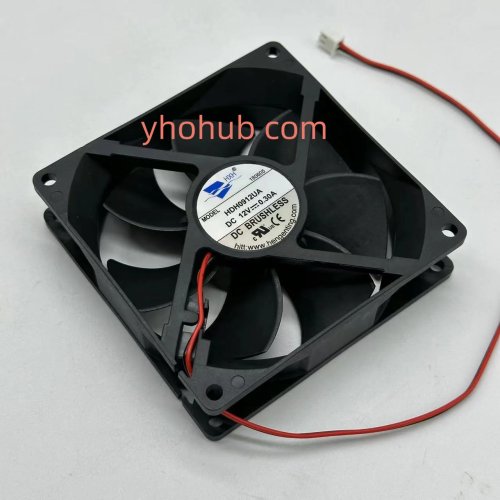 Quạt tản nhiệt máy chủ HXH HDH0912UA DC 12V 0.30A 90x90x25mm 2 dây