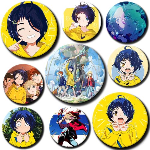 Wonder Egg Priority Anime Brosche - Ohto Ai Cosplay Pin Anstecker für Kleidung, Rucksack, Schmuck Zubehör Geschenk