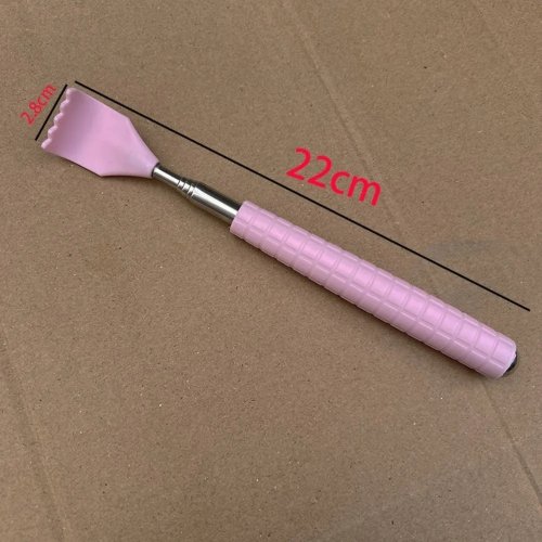 أداة حك الظهر من الستانلس ستيل بمقبض تلسكوبي، مدلك نقاط الضغط، 1 قطعة