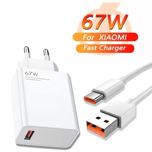 6A 67W 壁掛け超急速充電器 USB Type-Cケーブル対応 汎用電子機器用
