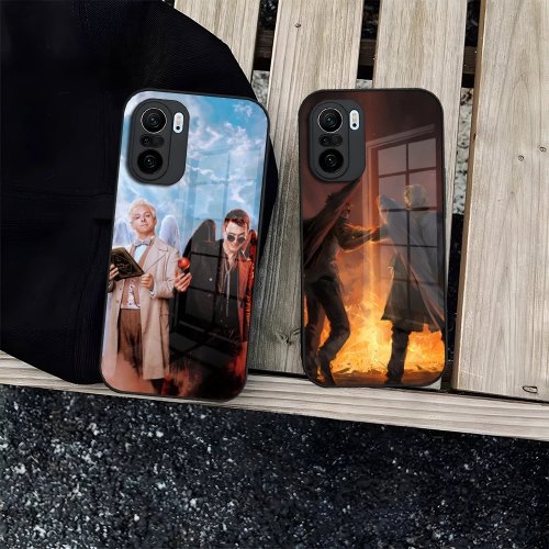 Coque de téléphone Good Omens pour Redmi 12c, 13c, 12, 13, Note 13 Pro Plus, 11, 12 Pro, 10, 11s, 12s - Verre trempé