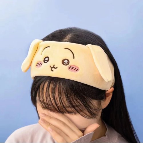 푹신한 헤어밴드 귀여운 우사기 하치와레 우샤치, 스킨케어 메이크업용 헤어랩, 팬을 위한 컬렉터블 액세서리