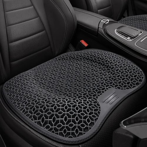 Cojín para asiento de gel de panal, almohadilla ergonómica transpirable para silla de auto, oficina y hogar, lavable y ligera