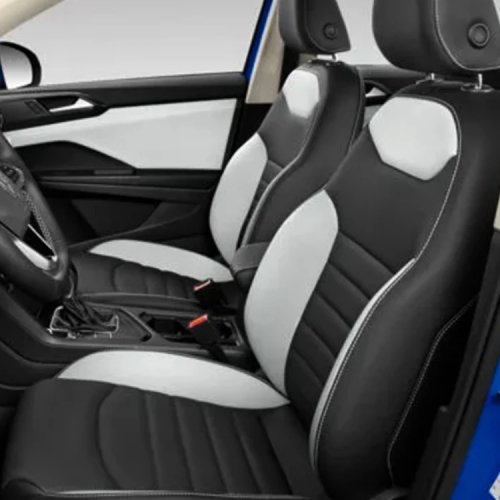 Fundas de asiento para coche a medida para VW Taos 2022-2024, juego completo, cuero napa, 5 plazas