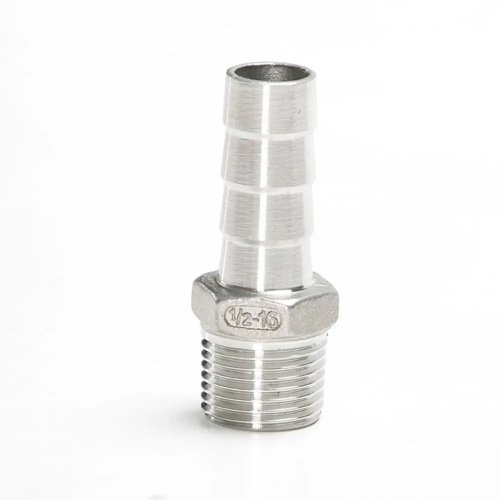 304ステンレス製 パイプ継手アダプター オスネジ BSPT 1/8" 1/4" 3/8" 1/2"
