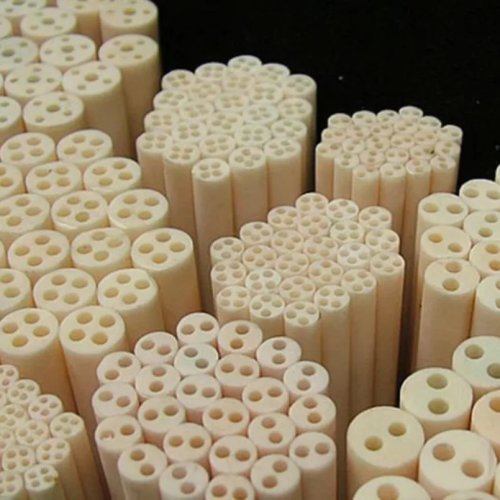 10 pz Tubo ceramico in allumina 95/99 4 fori Tubo di protezione isolamento ad alta temperatura per termocoppia