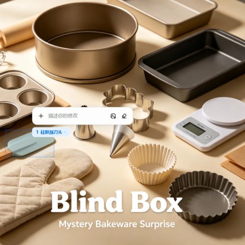 Blind box de moules à pâtisserie – Pack surprise de moules en silicone et métal variés