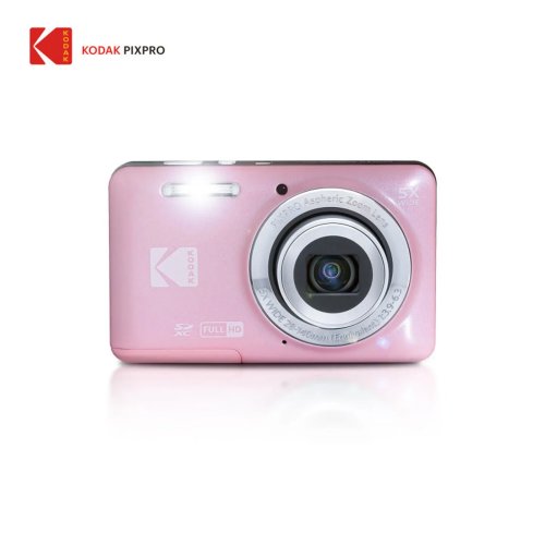 KODAK PIXPRO FZ55 Cámara digital Full HD para vlogging, 16MP, zoom óptico 5x, gran angular 28mm, pantalla LCD 2,7 pulgadas