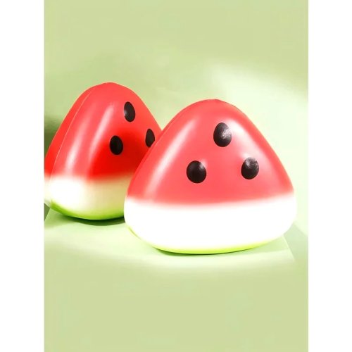 Juguete Squishy de Sandía con Música - Juguete Anti-estrés, Regalo de Navidad y Cumpleaños (1 pieza)