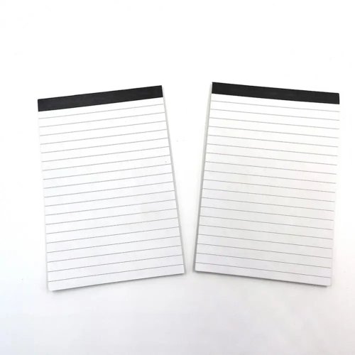 Draagbaar A6 notitieblok met scheurbare pagina's, gelinieerd voor snelle notities en lijsten