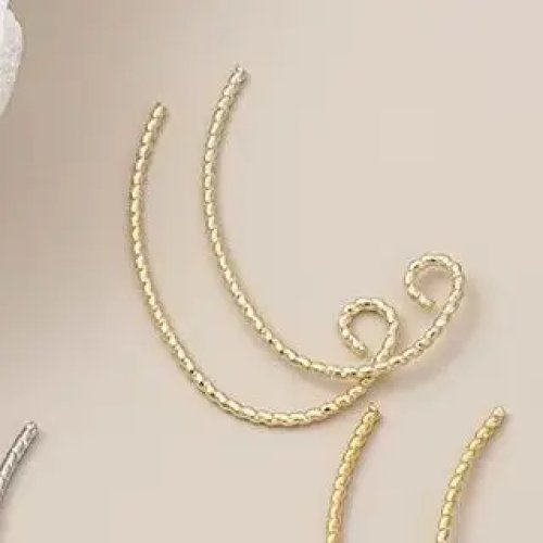 프랑스식 이어 후크 1쌍, 14K 라이트 골드, 구리 베이스, 18K 진짜 골드 액센트, DIY 귀걸이 제작용