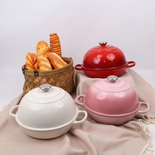 Lò nướng bánh mì bằng gang tráng men 26cm