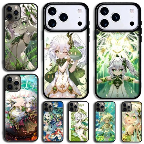 Cover cellulare Nahida Genshin Impact per iPhone 14 Pro Max, 15, 13, 12, 16, 17 Pro, 11 – Custodia in silicone antiurto