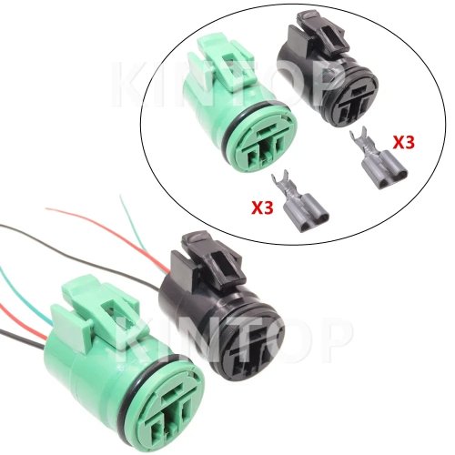 Konektor Mobil Anti Air 3 Pin 90980-11491 untuk Mitsubishi Alternator Wire Harness Soket