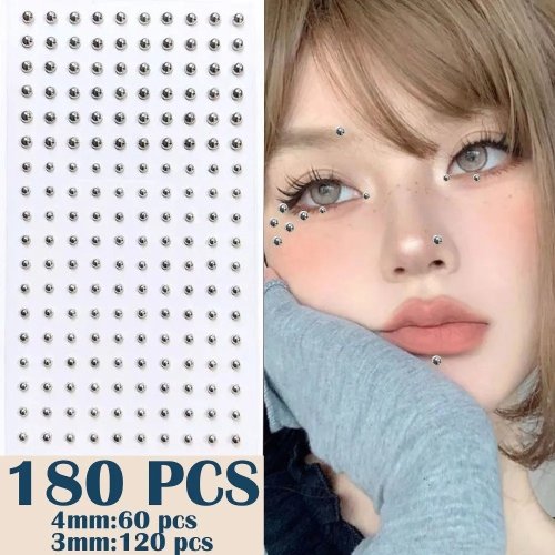 Tijdelijke nep sieraden stickers zonder piercing – waterdicht, wegwerp voor neus, lippen, oren en wenkbrauwen