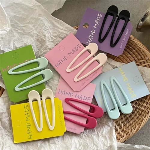 Bunte Wassertropfen-Haarspange, Koreanischer Entenschnabel-Clip, Haaraccessoire für Frauen