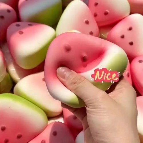 Niedliches Wassermelonen-Fidget-Spielzeug - Stressabbau-Quetschspielzeug