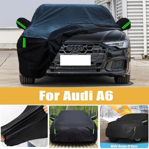 Housse de voiture pour Audi A6, complète, 4 saisons, universelle, extérieur, protection UV, pluie, neige, poussière, tissu Oxford