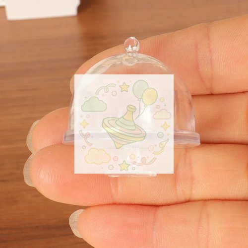 Plateau à gâteau miniature avec couvercle transparent pour maison de poupée - Support à dessert pour cuisine
