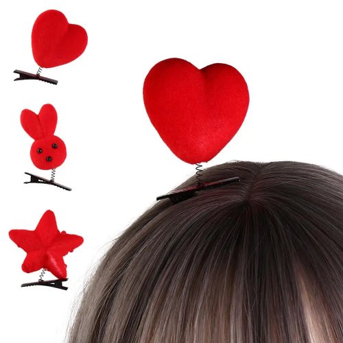 Korean Style Dog Duck Star Chicken Hair Clips, Personalized Cute Barrettes Hairpins for Women Daily Use