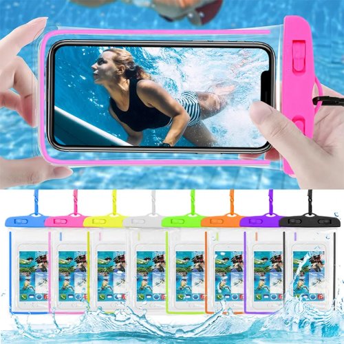 Busta impermeabile per telefono per nuoto e immersione – Trasparente, compatibile touchscreen