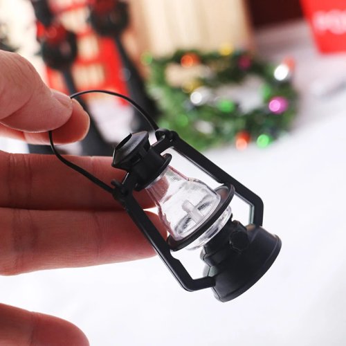 1 Pièce Lampe à Pétrole Miniature 1:12 Accessoires Maison de Poupée, Ornements Mini Salon, Jouets Enfants Cadeaux