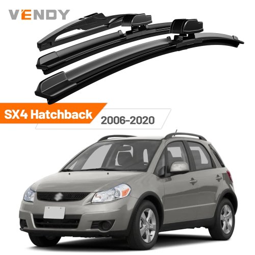 Conjunto de Escovas Limpa-para-brisas Dianteiras e Traseiras para Suzuki SX4 Hatchback 2006-2020