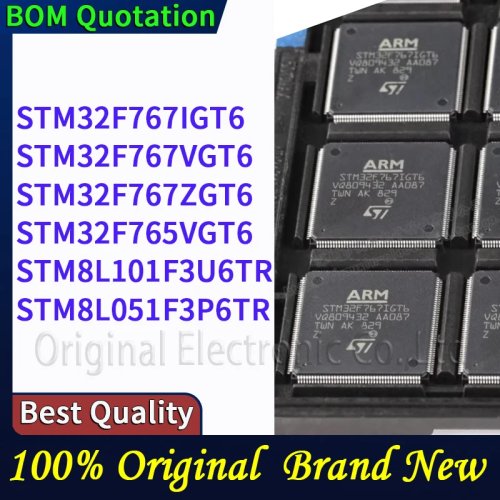 STM32F767IGT6 STM32F767VGT6 STM32F767ZGT6 STM32F765VGT6 STM8L101F3U6TR STM8L051F3P6TR En stock, envío en 48 horas