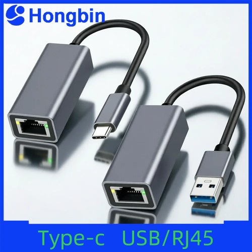 محول USB Type C إلى إيثرنت 1000Mbps USB 3.0 RJ45 بطاقة شبكة لماك بوك PC ويندوز أندرويد