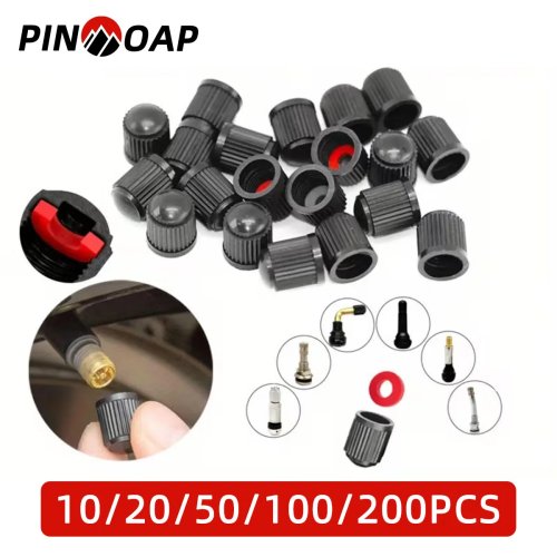 Tire Valve Caps with Seals – Universal Dust Covers for Car, Motorcycle, Bicycle