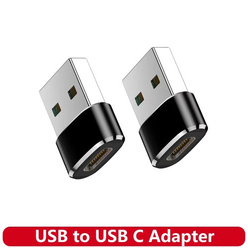 Adaptateur USB vers USB-C pour iPhone 17, Convertisseur Type-C Femelle vers USB Mâle pour Chargeur Voiture, compatible avec Apple 16 et Samsung Galaxy