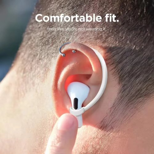 Ganchos para orejas de silicona antideslizantes para Apple AirPods 1 2 3 4 Pro, soporte deportivo antirrobo con almohadillas para AirPods