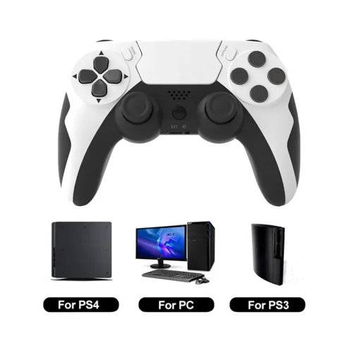 Control inalámbrico con giroscopio para PS4 PS3 PC, doble vibración