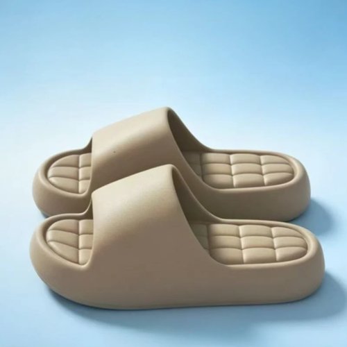 Pantufas unisex para casal, antiderrapantes, sola grossa, com conforto nuvem
