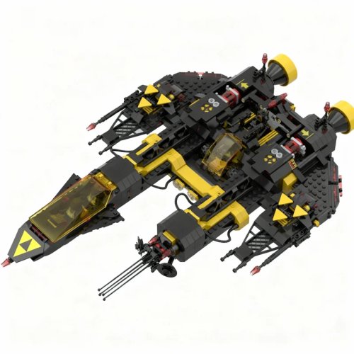 1230 деталей MOC Космическая экспедиция Blacktron Renegade Конструктор, Архитектура, DIY, Подарочный набор для выставки