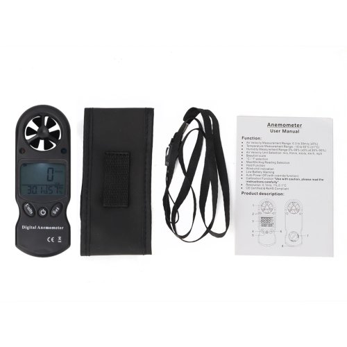 Digital Anemometer Wind Speed Meter Handheld 3-in-1 Multifunction TL-300