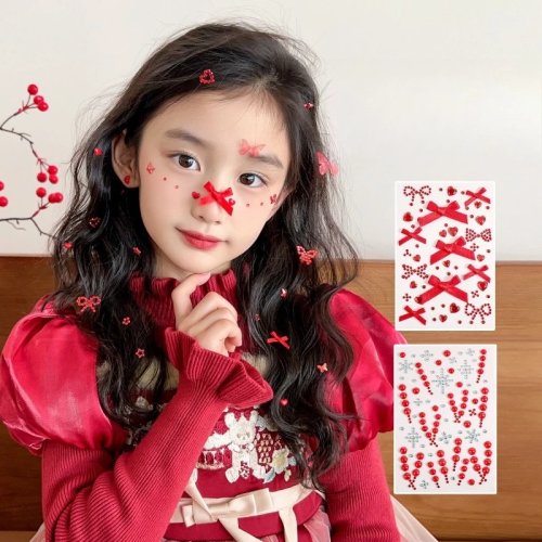 Pegatinas faciales de mariposas 3D para niños, impermeables, no tóxicas, sin olor, autoadhesivas, para decoración de fiestas