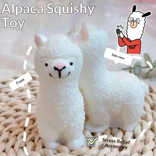 Mainan Squishy Alpaca Lucu – Mainan Tekan Anti Stres