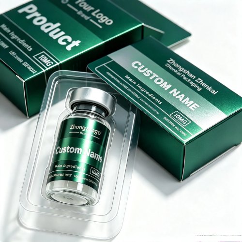 Custom HD Printing Peptide Carton Boxes & Waterproof Stickers for 3ml 10ml Body Shaping Fitness Serum Vials