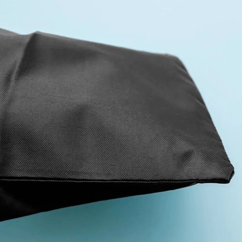 Tragbarer wasserdichter Nylon-Kordelzug-Aufbewahrungsbeutel, Schwarz