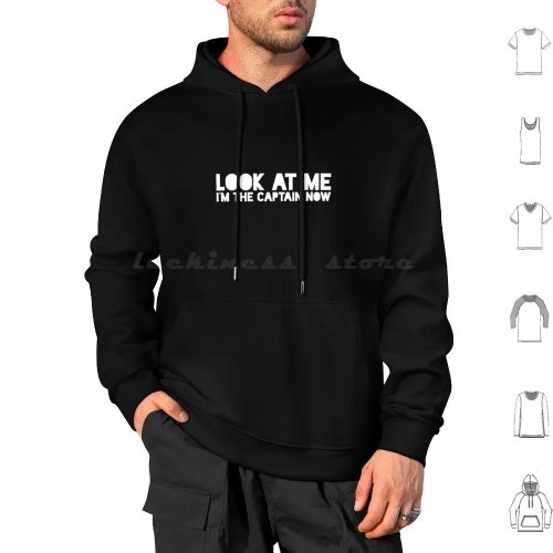 Sudadera con capucha 'Look At Me. I'm The Captain Now' - Cita de película Captain Phillips, manga larga